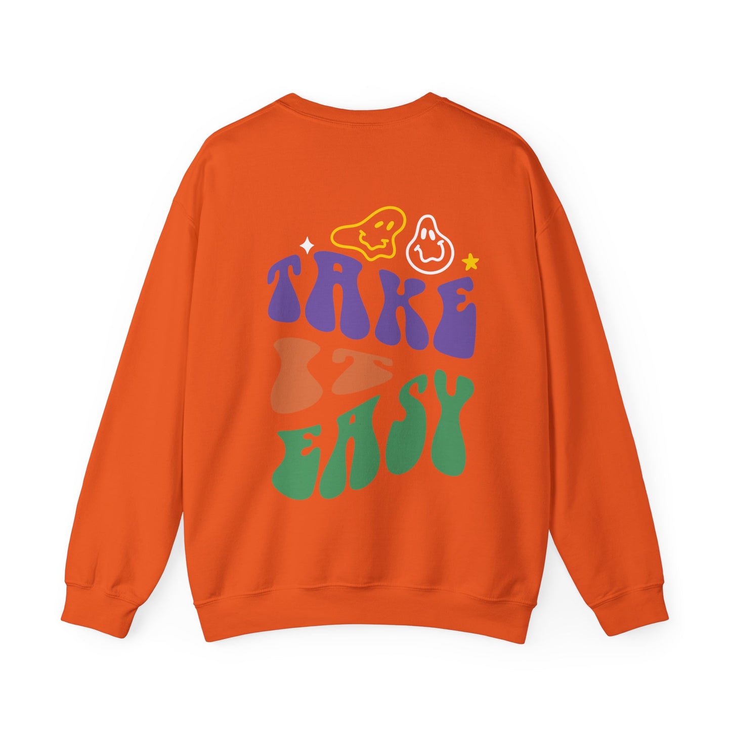 Take It Easy New Vintage Streetwear™ Crewneck Sweatshirt | BACK PRINT