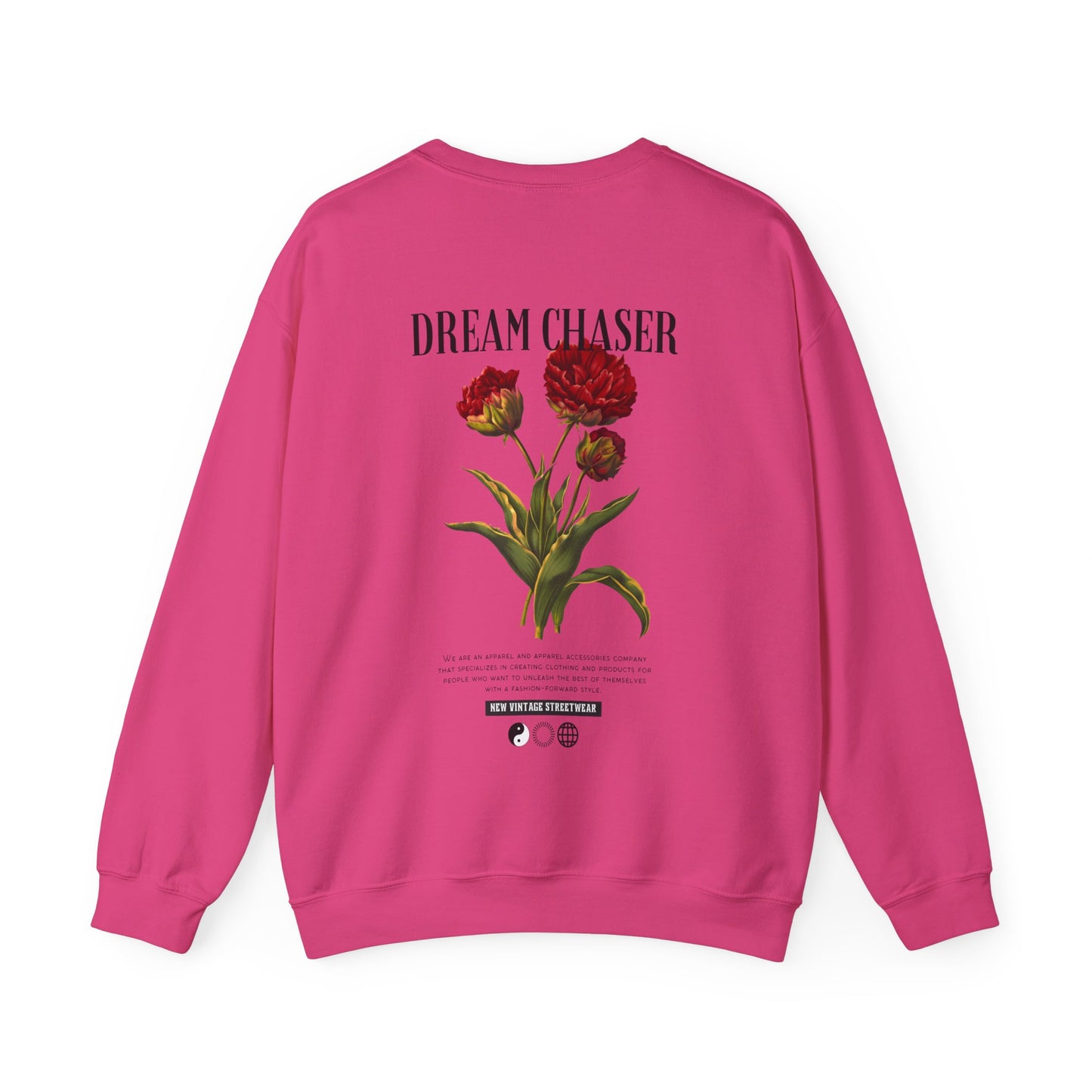 Dreamchaser New Vintage Streetwear™ Crewneck Sweatshirt | BACK PRINT