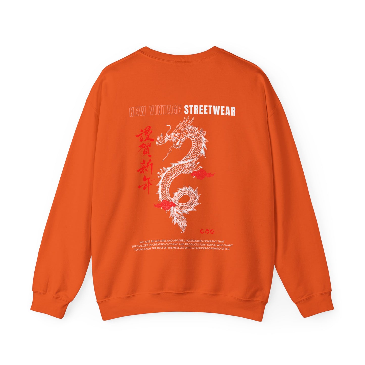 Bearded Dragon New Vintage Streetwear™ Crewneck Sweatshirt | BACK PRINT