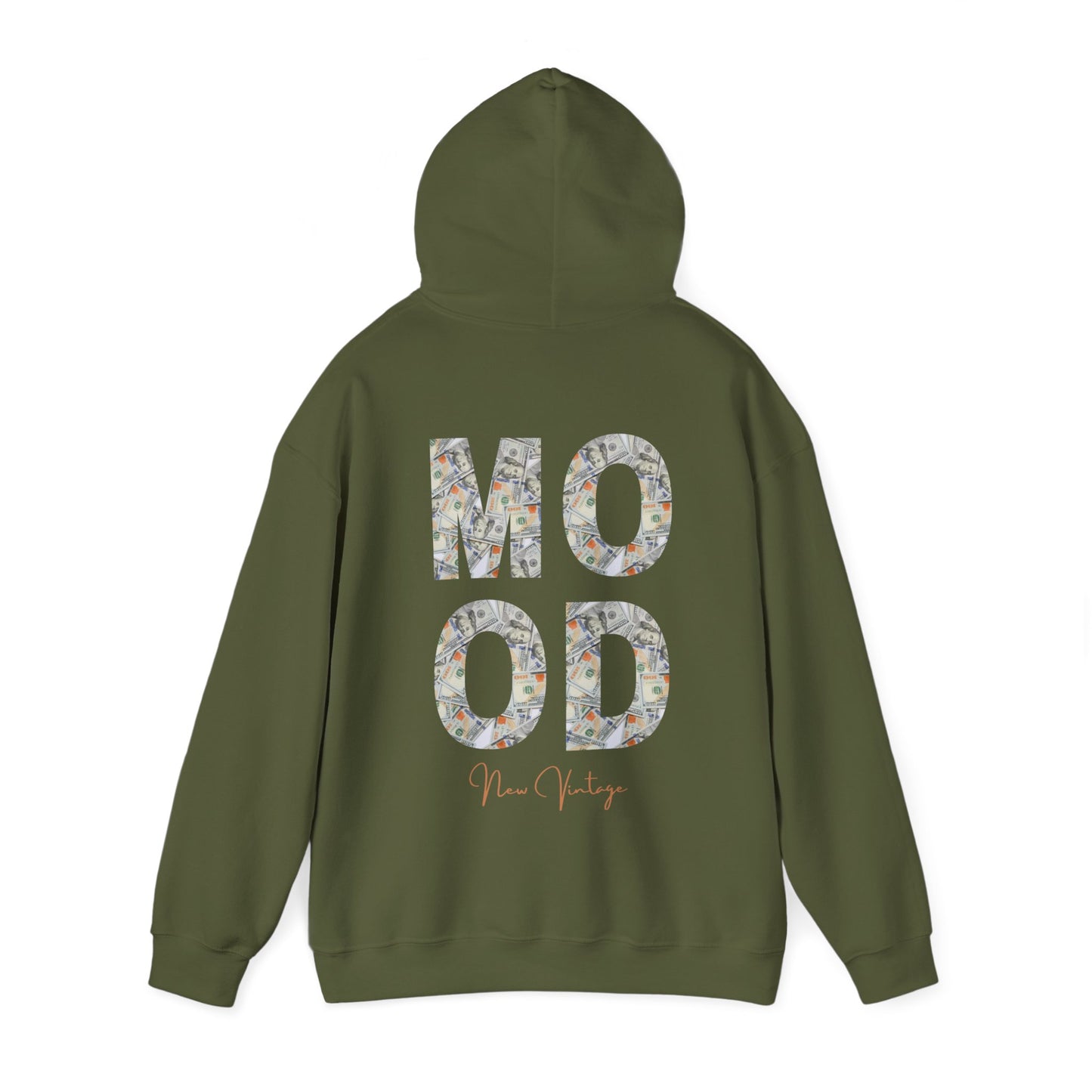 Money Mood New Vintage Streetwear™ Hoodie | FRONT & BACK PRINT