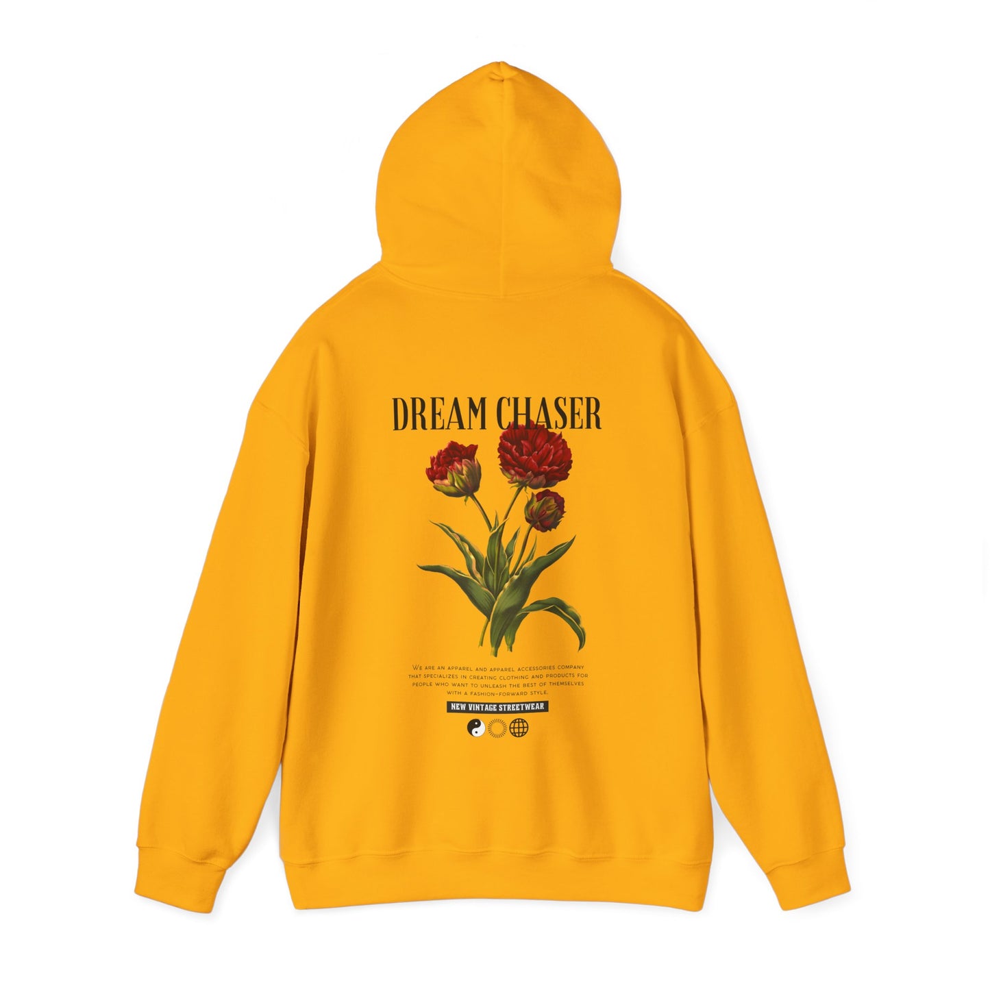 Dreamchaser New Vintage Streetwear™ Hoodie | BACK PRINT