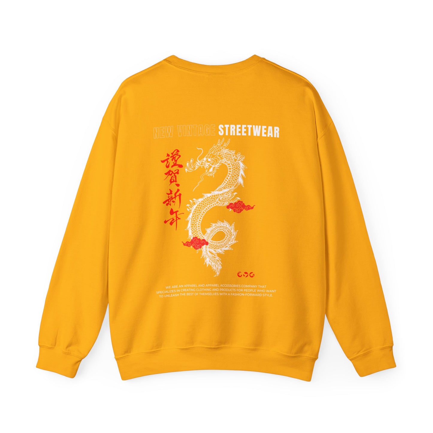 Bearded Dragon New Vintage Streetwear™ Crewneck Sweatshirt | BACK PRINT