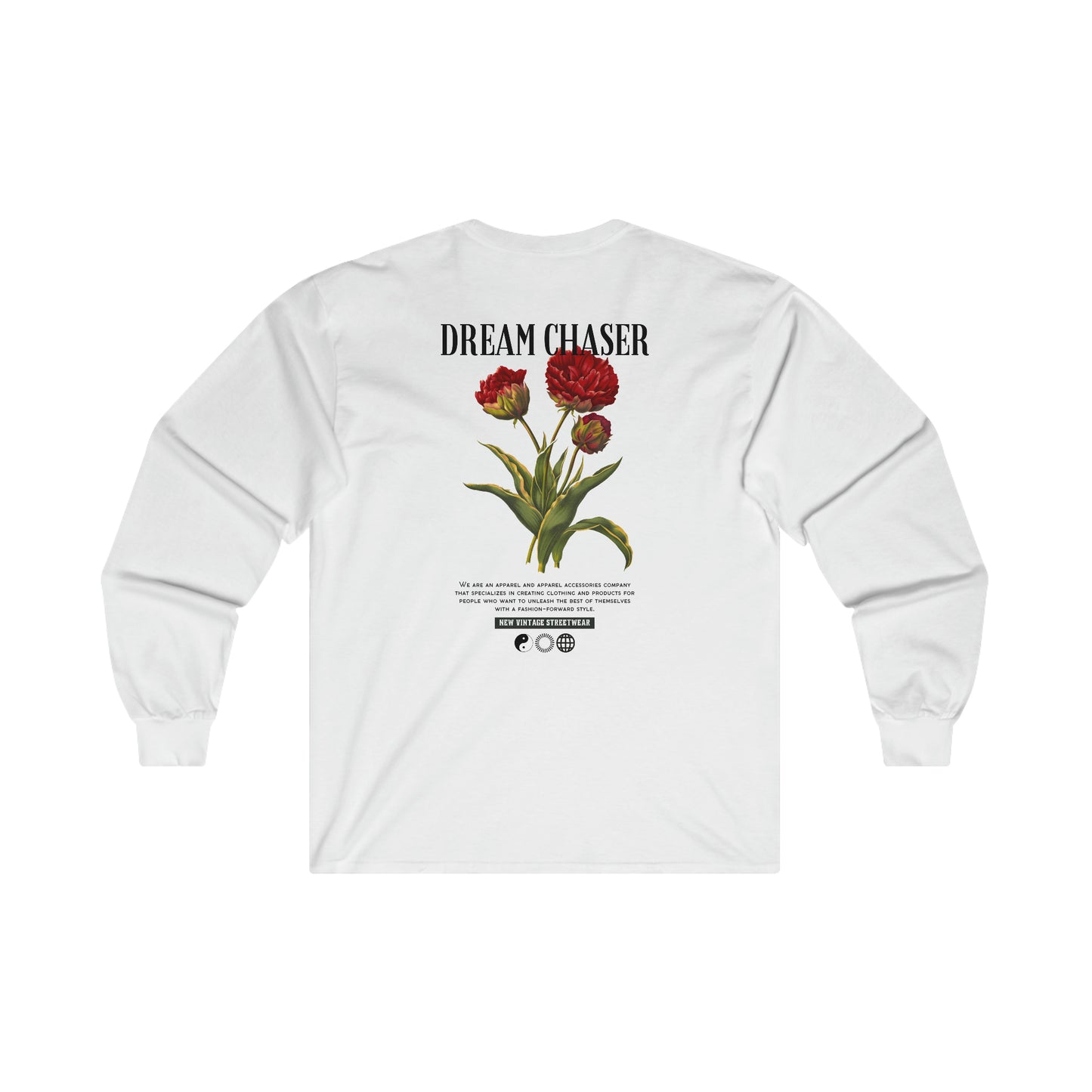 Dreamchaser New Vintage Streetwear™ Long Sleeve Tee | BACK PRINT