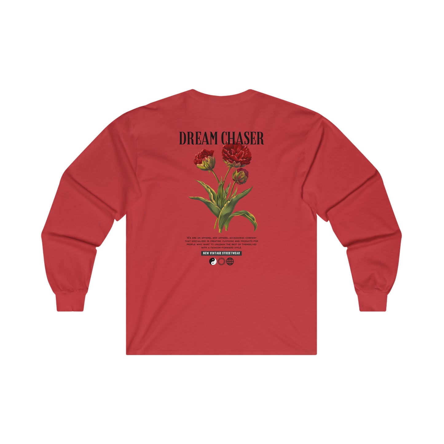 Dreamchaser New Vintage Streetwear™ Long Sleeve Tee | BACK PRINT