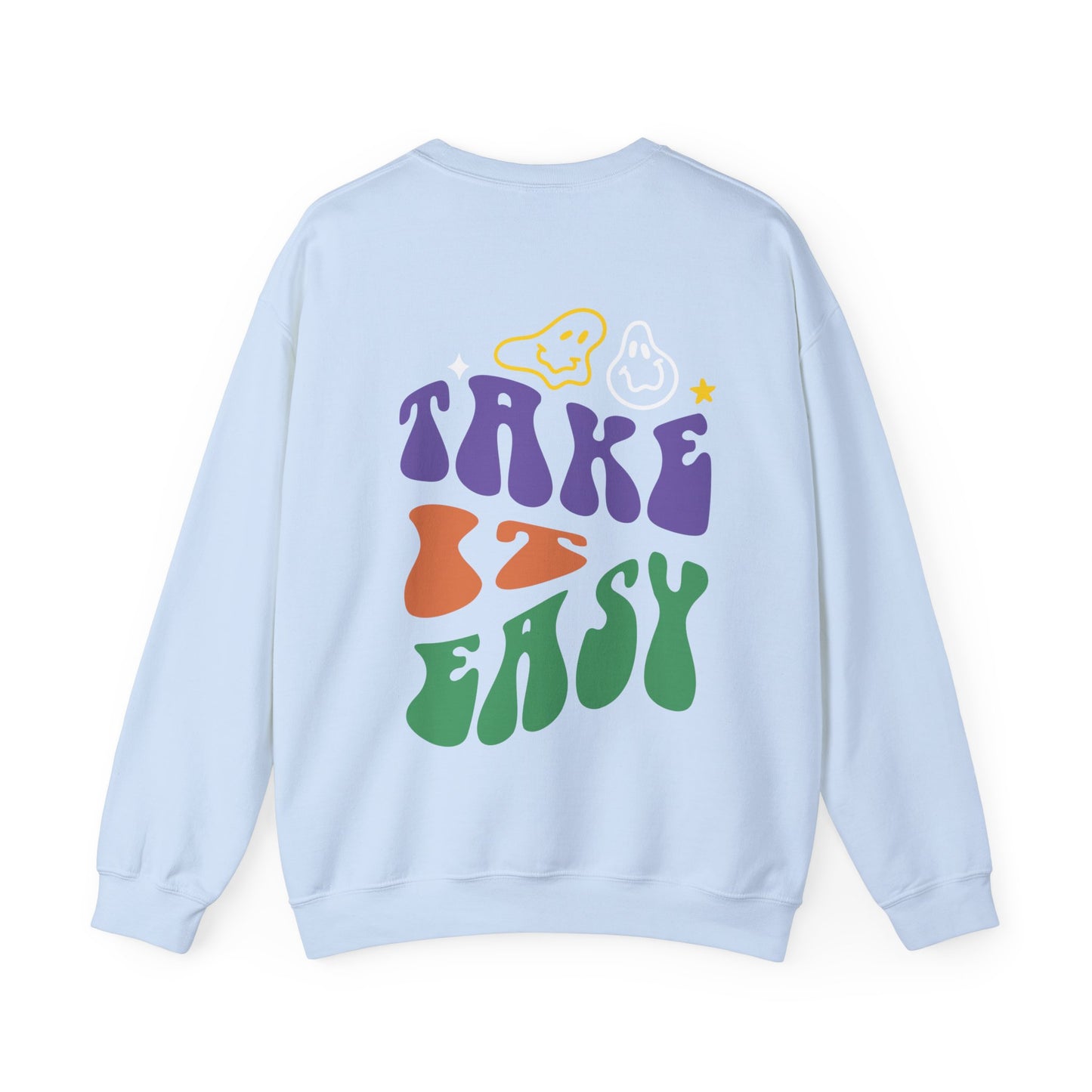 Take It Easy New Vintage Streetwear™ Crewneck Sweatshirt | BACK PRINT