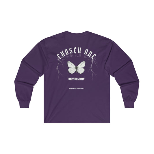 Chosen One Butterfly New Vintage Streetwear™ Long Sleeve Tee | BACK PRINT