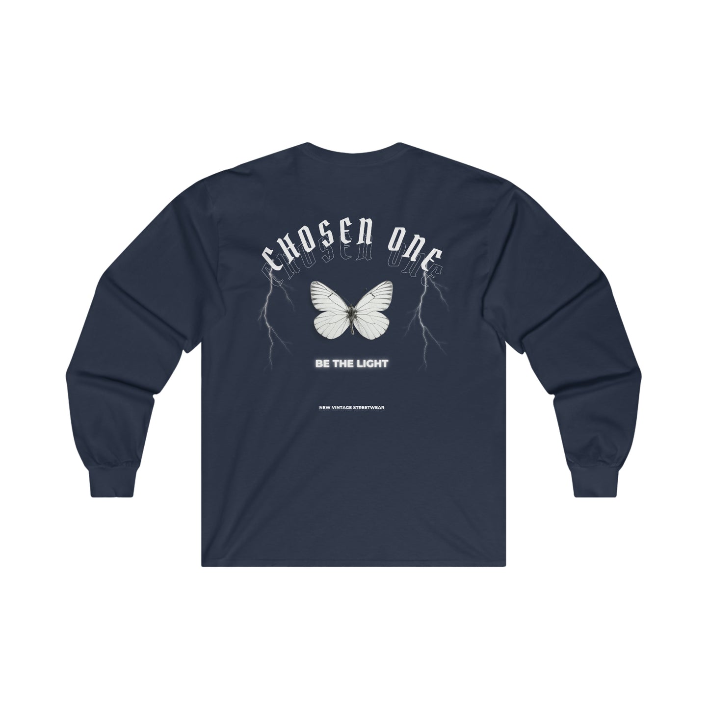 Chosen One Butterfly New Vintage Streetwear™ Long Sleeve Tee | BACK PRINT