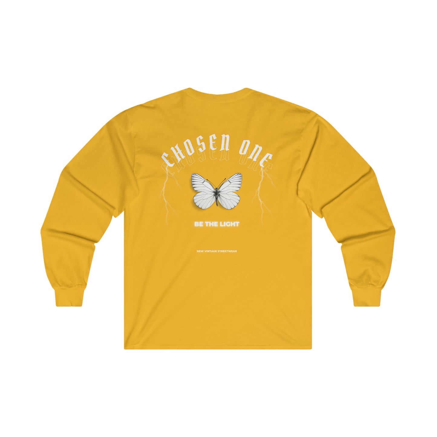 Chosen One Butterfly New Vintage Streetwear™ Long Sleeve Tee | BACK PRINT