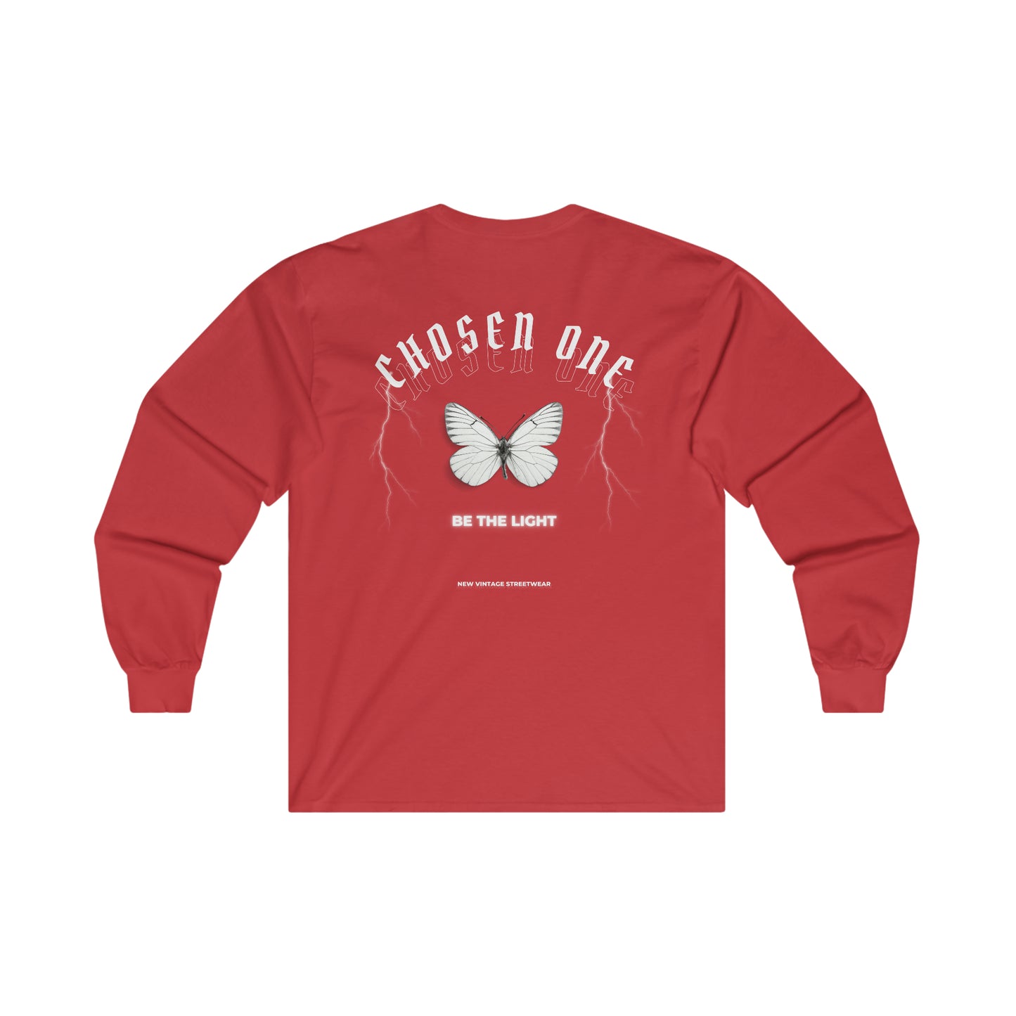 Chosen One Butterfly New Vintage Streetwear™ Long Sleeve Tee | BACK PRINT