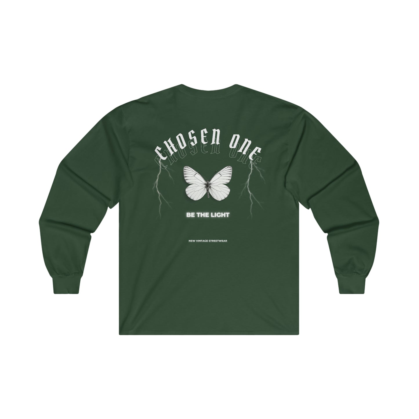 Chosen One Butterfly New Vintage Streetwear™ Long Sleeve Tee | BACK PRINT