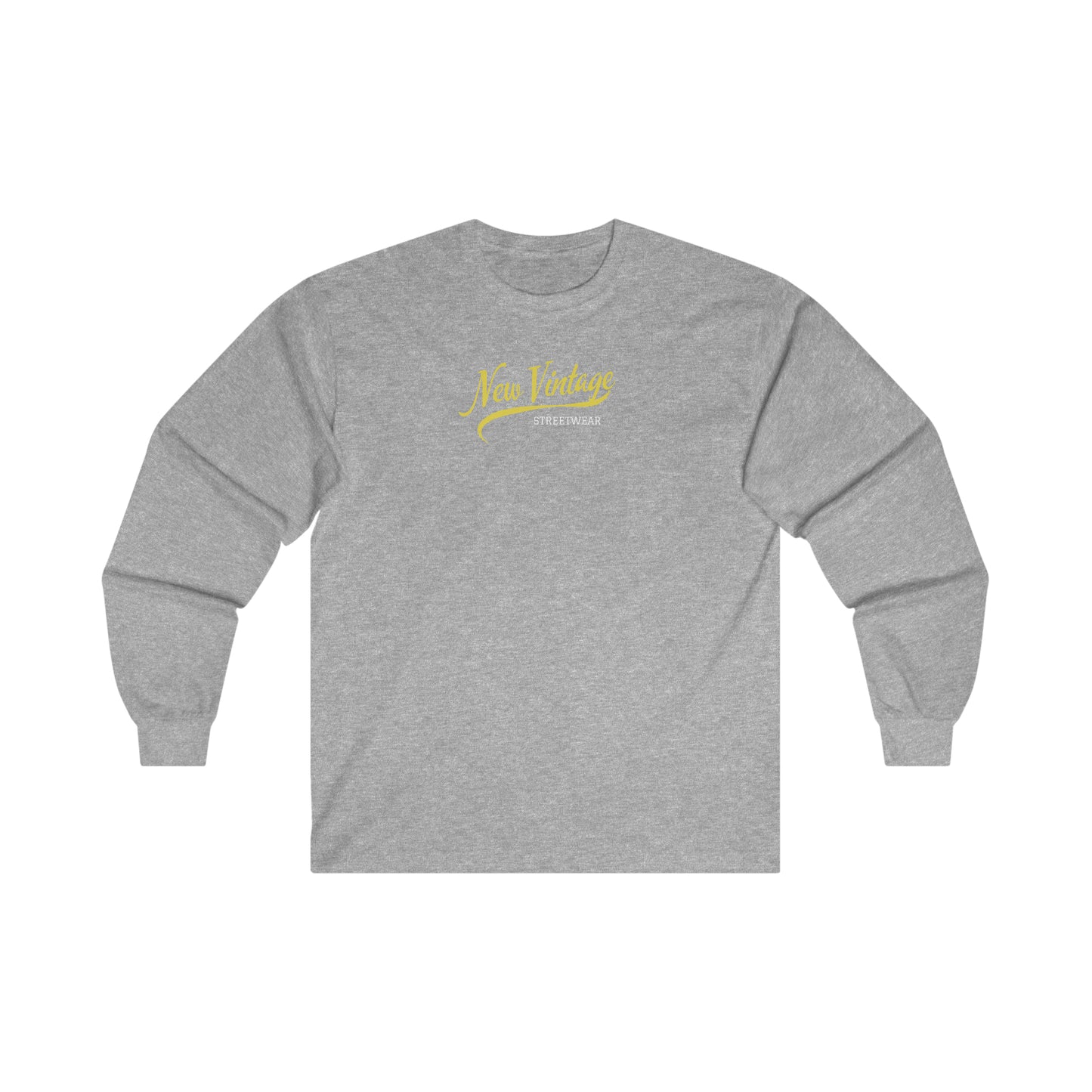 New Vintage Streetwear™ Cursive Long Sleeve Tee | FRONT PRINT