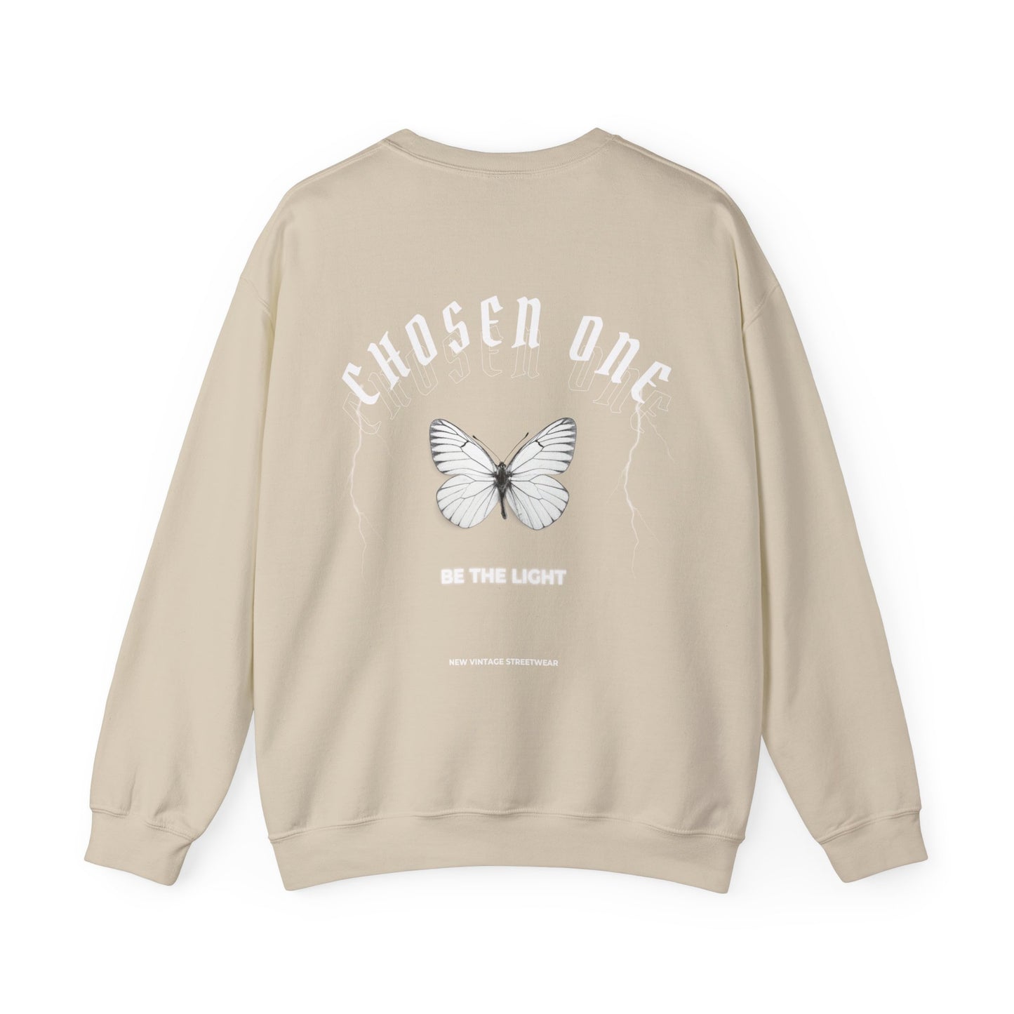 Chosen One Butterfly New Vintage Streetwear™ Crewneck Sweatshirt | BACK PRINT