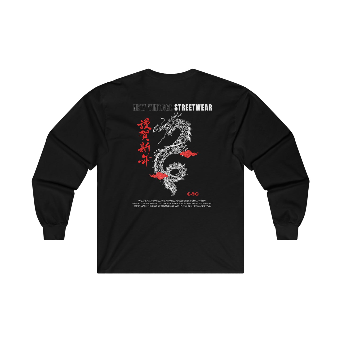 Bearded Dragon New Vintage Streetwear™ Long Sleeve Tee | BACK PRINT