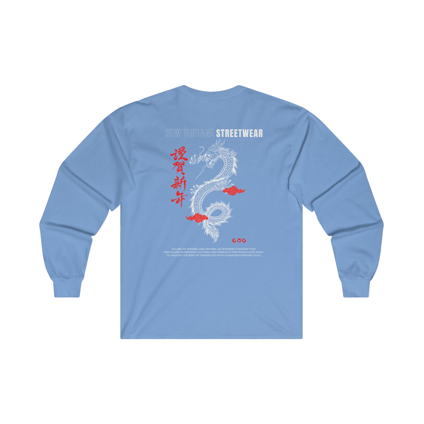 Bearded Dragon New Vintage Streetwear™ Long Sleeve Tee | BACK PRINT