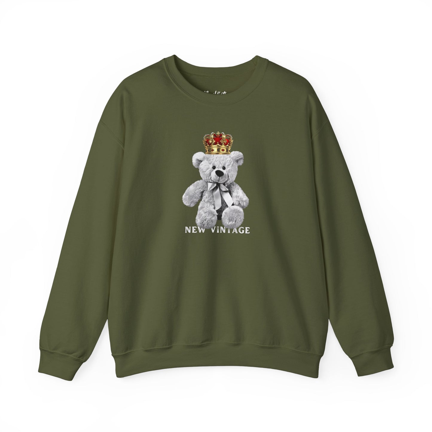 Teddy King New Vintage Streetwear™ Crewneck Sweatshirt | FRONT PRINT