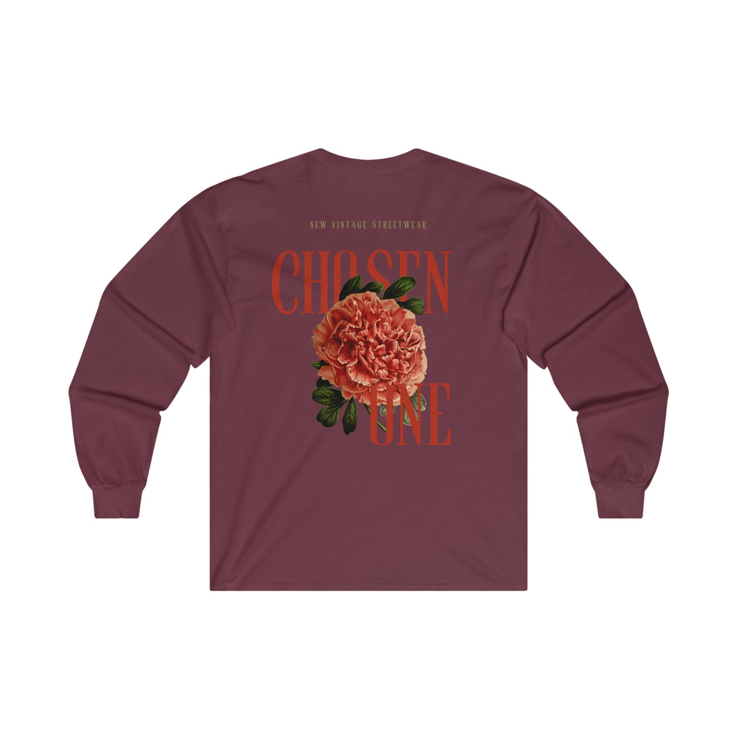 Chosen One New Vintage Streetwear™ Long Sleeve Tee | BACK PRINT