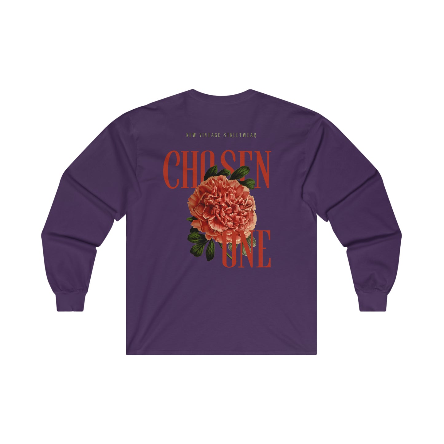 Chosen One New Vintage Streetwear™ Long Sleeve Tee | BACK PRINT