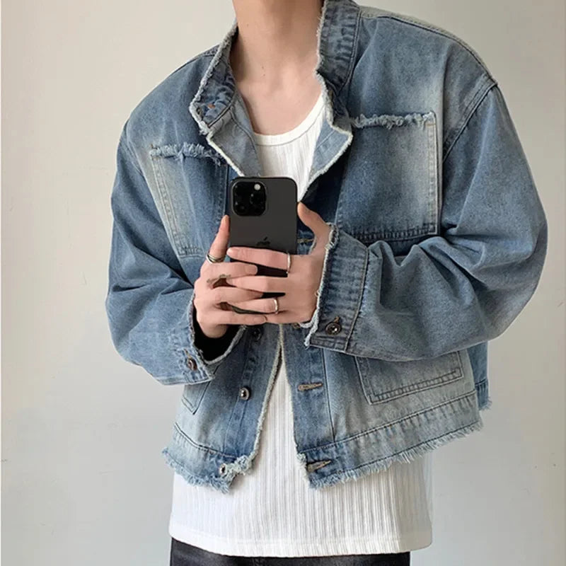 New Vintage Streetwear™ Washed Denim Jacket