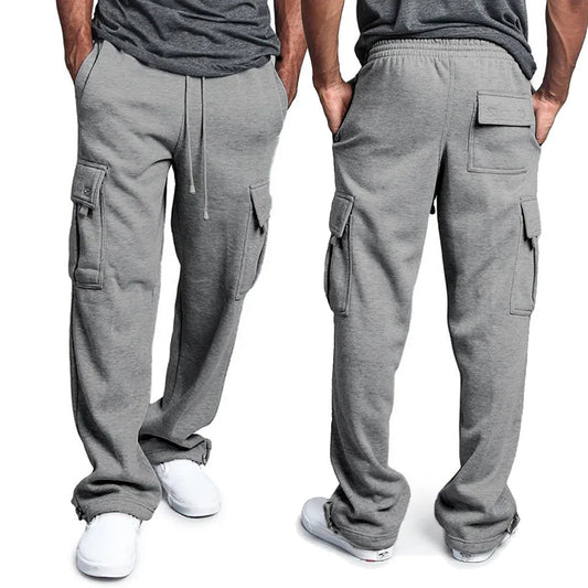 New Vintage Streetwear™ Loose Oversized Multi-Pocket Drawstring Sweatpants