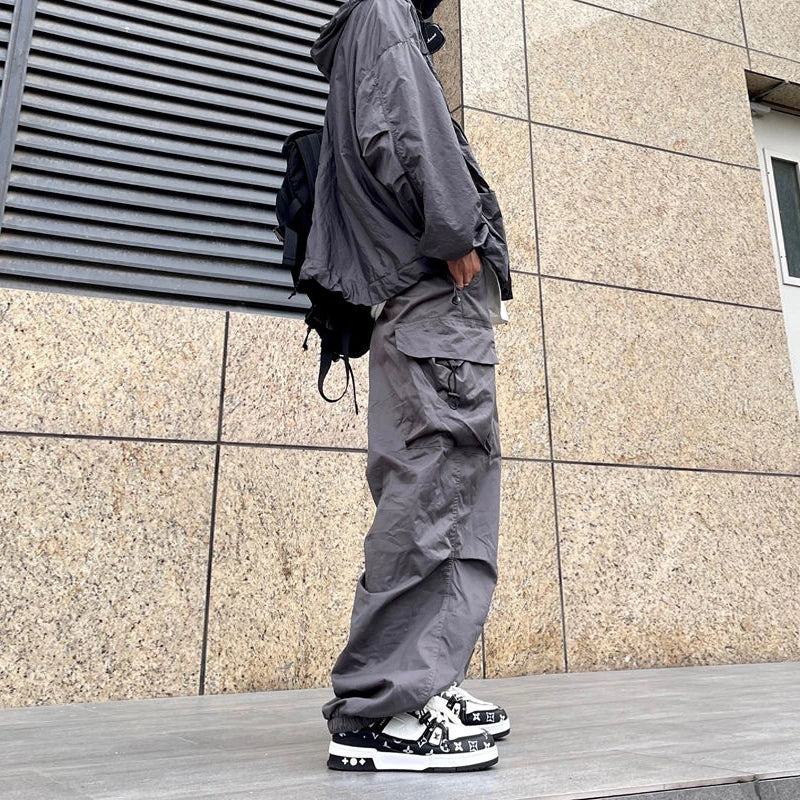 New Vintage Streetwear™ Elastic Waist Big Pocket Cargo Pants