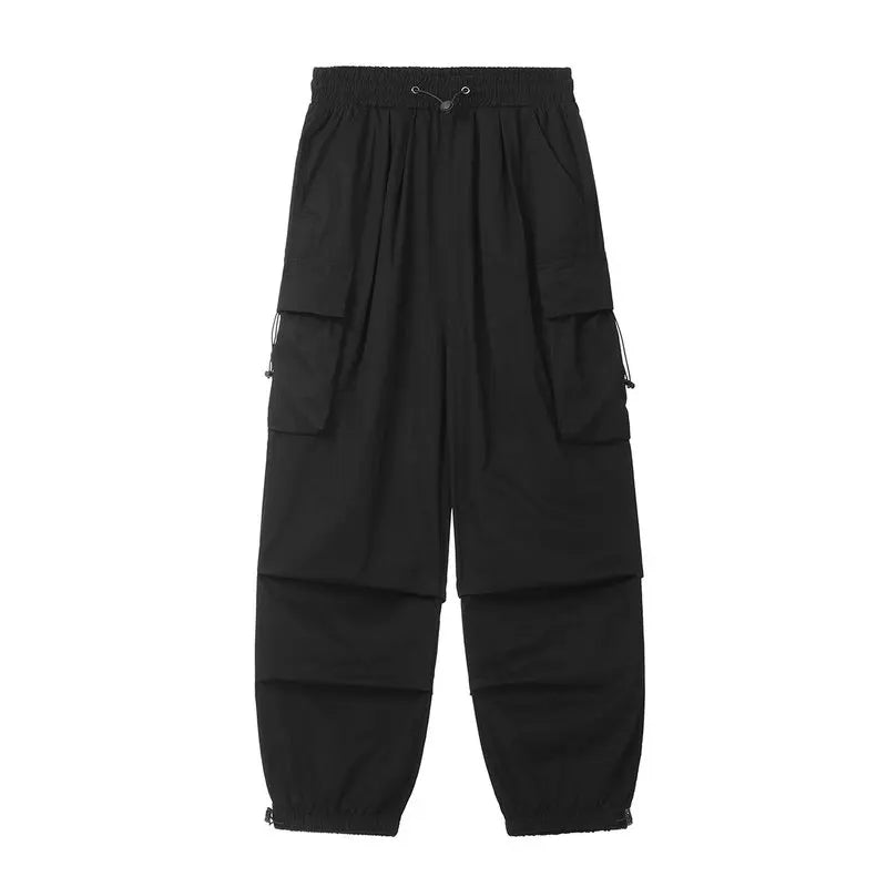 New Vintage Streetwear™ Elastic Waist Big Pocket Cargo Pants